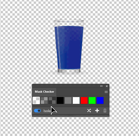 Changing transparency background colors with Mask Checker