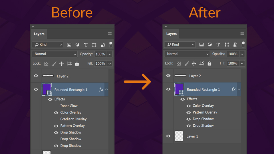 Photoshop preview for Clear hidden effects 1.1